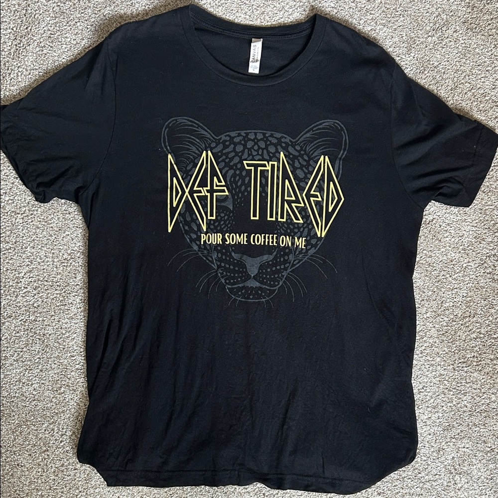 Def Tired Woman’s Black T-Shirt
